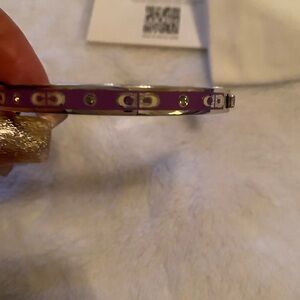Brand new COACH Purple Designer Bangle Bracelet